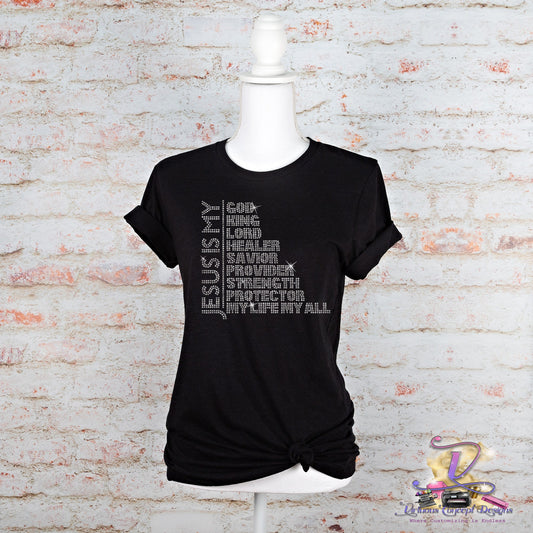 Jesus Is My Rhinestone Shirt