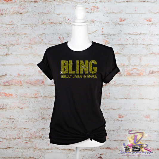 Boldly Living In Grace Rhinestone Shirt